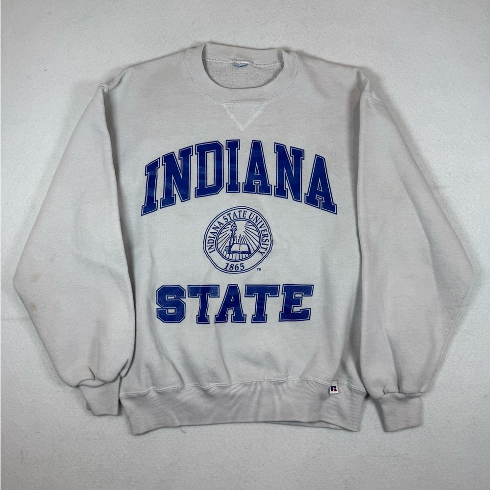 Vintage Indiana State University grey crewneck sweatshirt
